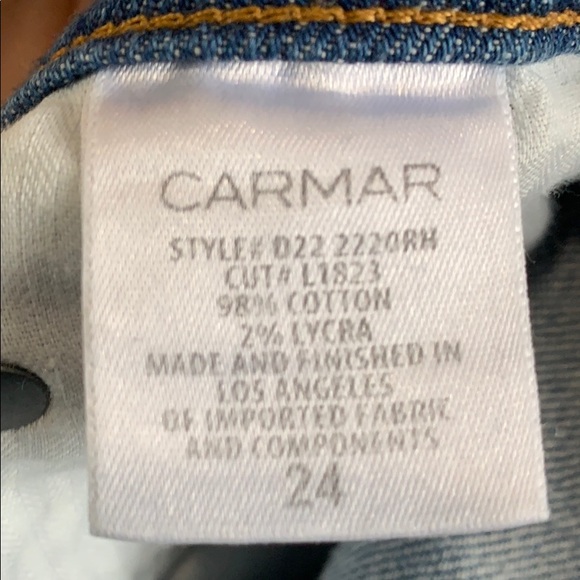 CARMAR distressed star patches denim jeans - Picture 5 of 5